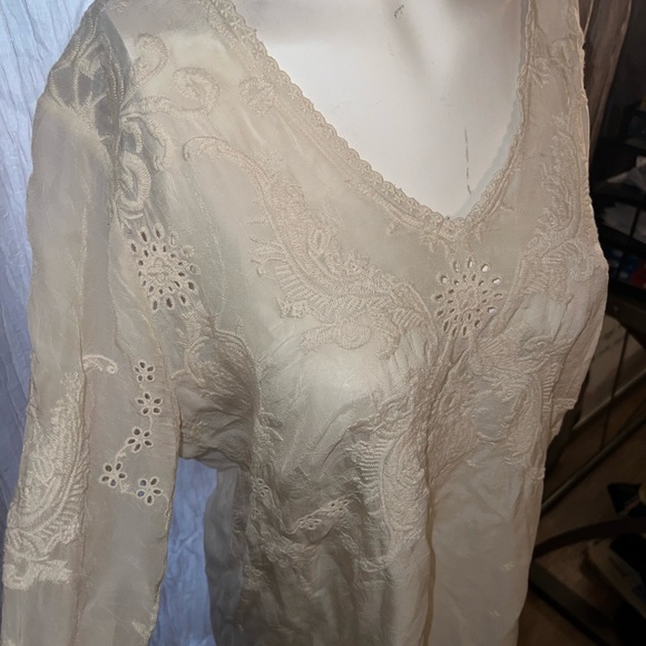 Johnny Was long sleeve top - Picture 6 of 8